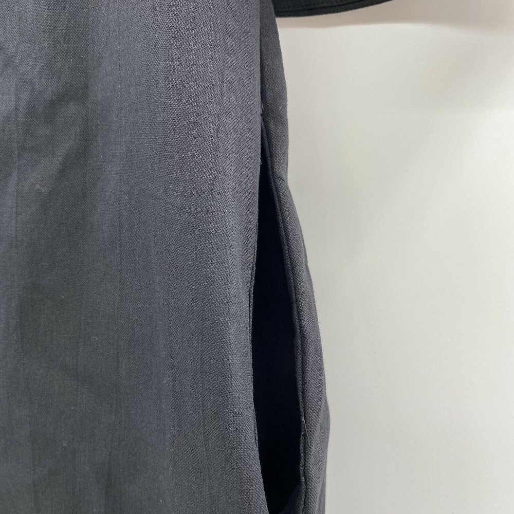 Pomander Place Tuckernuck Women's Black Finley Flutter Sleeve Dress Linen sz XS - Picture 7 of 7